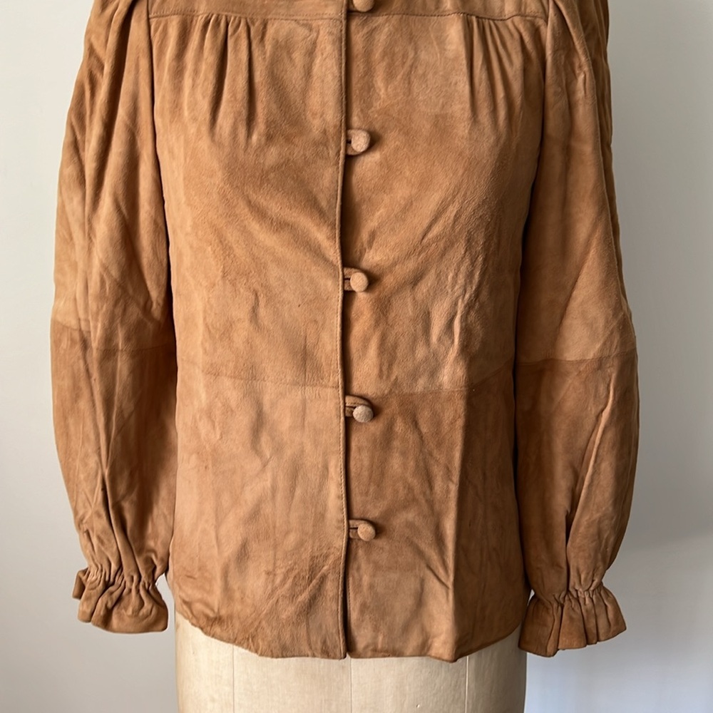 1980’s Vintage Suede Jacket & Pants Set - Picture 8 of 17
